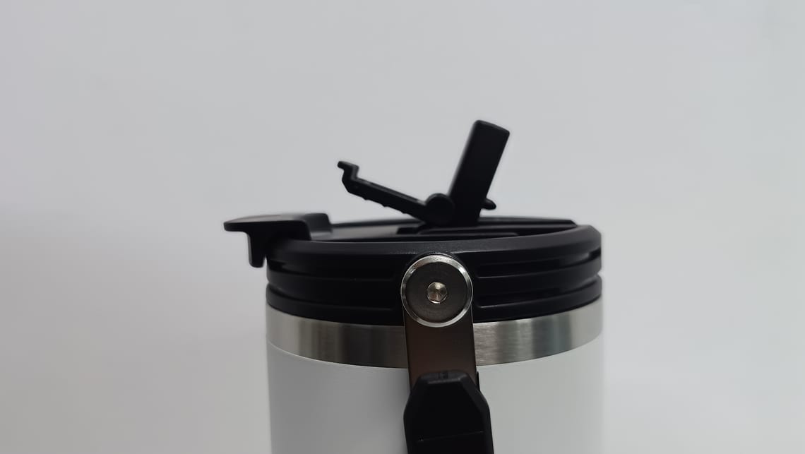 Sip cap raised, for sipping